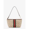 GG fabric clutch with Nastro Web on the front