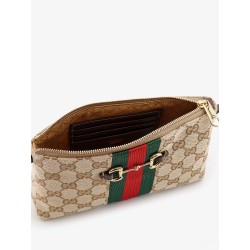 GG fabric crossbody with Nastro Web detail on the front