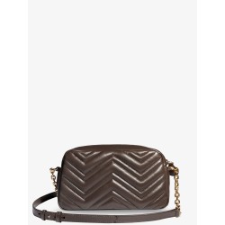 GG Marmont Camera bag leather crossbody bag with chevron stitching
