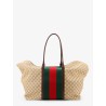 GG fabric travel bag with Web detail on the front