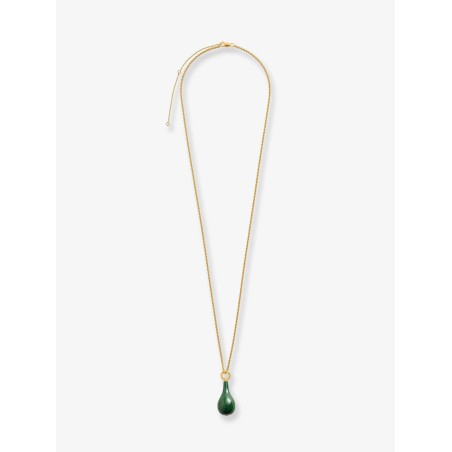 Medium jade drop necklace
