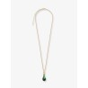 Medium jade drop necklace