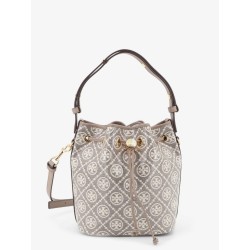 T Monogram coated canvas bucket bag