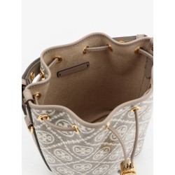 T Monogram coated canvas bucket bag
