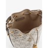 T Monogram coated canvas bucket bag