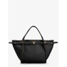 Hammered laeather tote bag