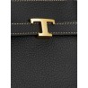 Hammered laeather tote bag