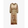 Indra cotton and silk dress