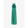 Lurex georgette long dress