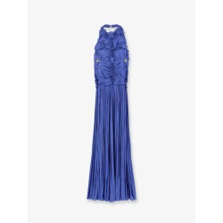 Lurex georgette long dress