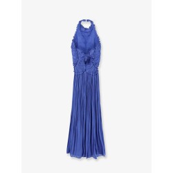 Lurex georgette long dress