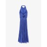 Lurex georgette long dress
