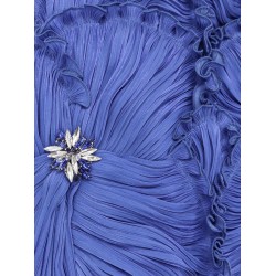Lurex georgette long dress