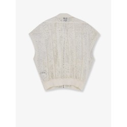 Sleeveless lace jacket
