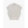 Sleeveless lace jacket