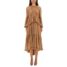 "HYPNOTIC PEPLUM" RUFFLE DRESS