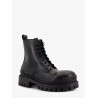 Leather boots with maxi rubber sole
