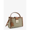 Padlock handbag with shoulder strap