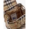 Horseshoe nylon backpack with check pattern