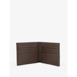 Coated canvas wallet with GG motif
