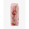 Stretch silk long skirt