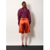 Cotton blend bermuda shorts