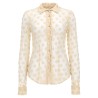 CAMICIA IN MESH A POIS