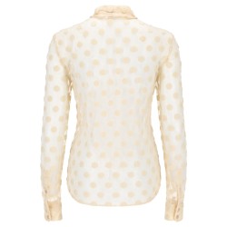 CAMICIA IN MESH A POIS