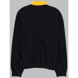 FELPA CON COLLETTO POLO E LOGO