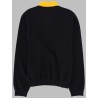 FELPA CON COLLETTO POLO E LOGO