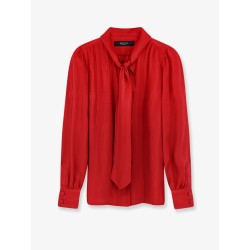 Silk shirt with bow