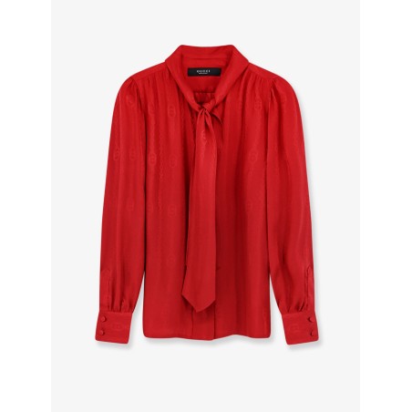 Silk shirt with bow