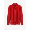 Silk shirt with bow
