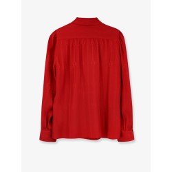 Silk shirt with bow