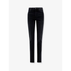 Slim Fit black denim trousers