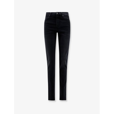 Slim Fit black denim trousers