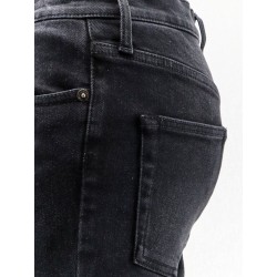 Slim Fit black denim trousers