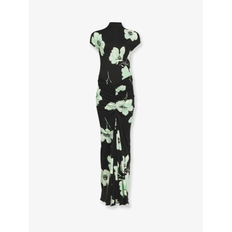 Viscose dress with Sakura print