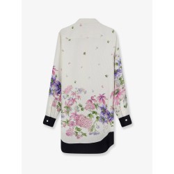 Silk shirt with Dior Hortensia Garden print