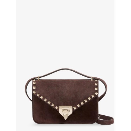 Rockstud suede crossbody bag