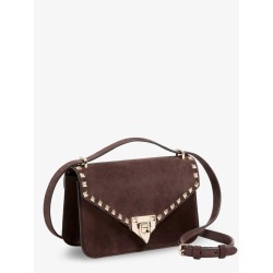 Rockstud suede crossbody bag