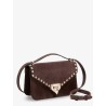 Rockstud suede crossbody bag
