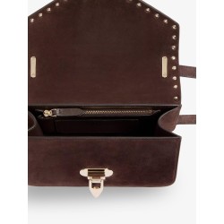 Rockstud suede crossbody bag