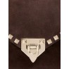 Rockstud suede crossbody bag