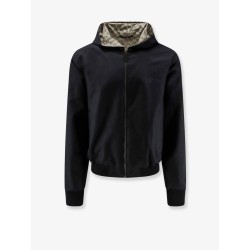 Reversible cotton and GG nylon jacket
