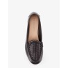 Silenzio leather loafers with Intrecciato motif