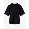 Compact cotton canvas shirt with Square Knot buttons