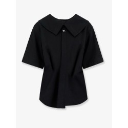 Compact cotton canvas shirt with Square Knot buttons