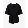 Compact cotton canvas shirt with Square Knot buttons