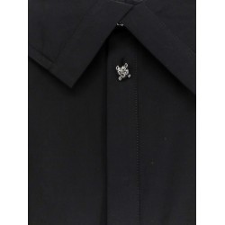 Compact cotton canvas shirt with Square Knot buttons